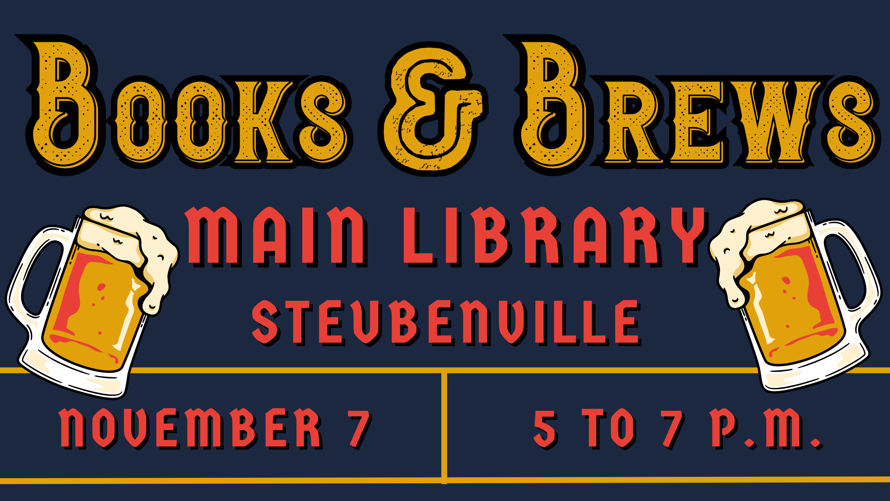 Books & Brews Public Library of Steubenville and Jefferson County